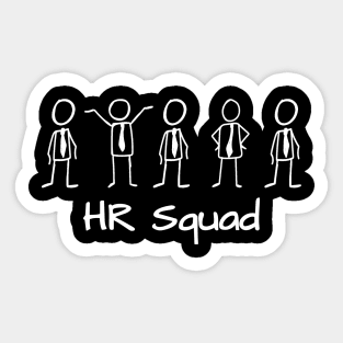 HR Squad Bussines Thin Stickman Sticker